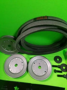 YTH24K48 48" Lawn Mower Deck Rebuild Kit Spindles Blades Belt Pulleys,Replacement for HUSQVARNA OEM