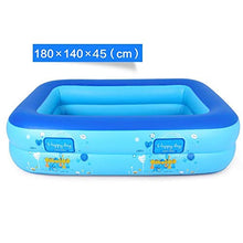 Inflatable Lounge Pool Thick Wear-Resistant Cold-Resistant PVC Material Suitable for Outdoor Garden Backyard Portable 180x140x45 cm Backyard Water Party
