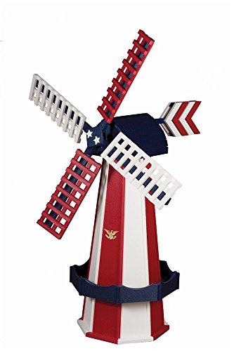 Garden Oaks Specialties Medium Poly Windmill Patriot