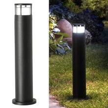 KISAD Waterproof Pillar Lamp Modern Landscape Lights LED Path Bollard Lighting Fixture with Acrylic Shade Outdoor Aluminum Landscape Path Light for Lawn Patio Driveway Garden Decor