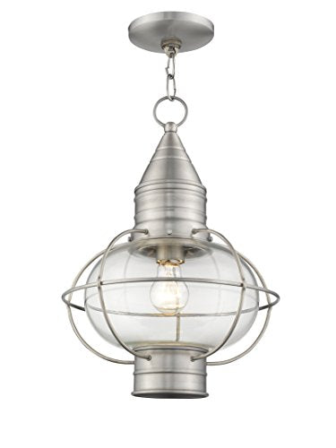 Livex Lighting 26906-91 from Newburyport 1-Light Pendant, Brushed Nickel