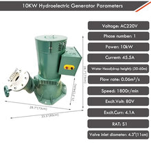 INTSUPERMAI 10KW Hydroelectric Generator Excitation Hydro Generator