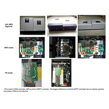 RAEZWJTDC Hybrid Solar Inverter 24V 110V 220V Pure Sine Wave Inverter 2400W 3KVA Solar Panel Generator Portable Wechselrichter(110-120V)