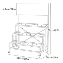 3-Tier Corner Plant Shelf Stand Heavy Duty Metal Rack For Patio Garden
