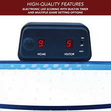 Hathaway Enforcer 5.5-ft Air Hockey Table with Electronic Scoring Blue/White