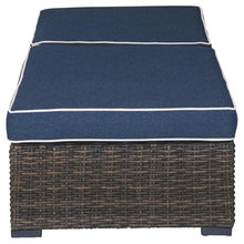Signature Design by Ashley Grasson Lane Contemporary Chaise Lounge with Cushion Blue