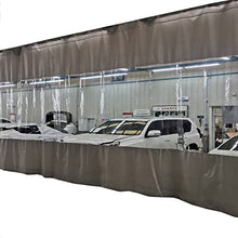 Outdoor Clear Tarp Curtain Waterproof Vinyl Curtain Weather Resistant Patio Clear Curtain with Rustproof Grommets for Pergola Porch Gazebo Cabana (Color : Gray Size : 8x3m/26.24x9.84ft) (Grey 4x2.5m
