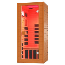 RESTISLAND Full Spectrum Infrared Sauna with Red Light Therapy, 1 Person