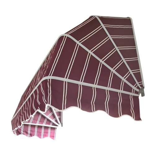 Curved Retractable Awning - Outdoor Foldable Sunshade Shelter for Residential and Commercial Use(140x60x60Cm)