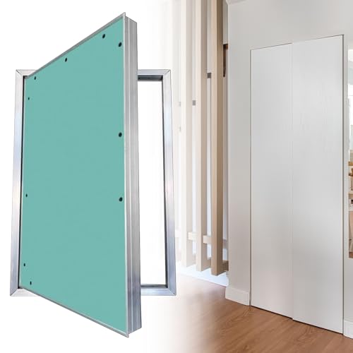 RENLXFI Universal Access Door with Magnetic Closing, Hidden Drywall Access Panel Push Button for Wall/Ceiling, Fire Cabinet Inspection Door Aluminum Frame(24x36inch/610x910mm)