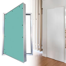 RENLXFI Universal Access Door with Magnetic Closing, Hidden Drywall Access Panel Push Button for Wall/Ceiling, Fire Cabinet Inspection Door Aluminum Frame(24x36inch/610x910mm)