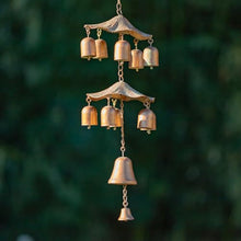 4 Assorted Hanging Birdhouse Feeder Chimes in Antique Copper The Homestead Collection (Set of All 4 (1 of Each))