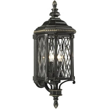 Minka Lavery Outdoor Wall Light 9322-585 Bexley Manor Exterior Wall Lantern, 4-Light 160 Watts, Black