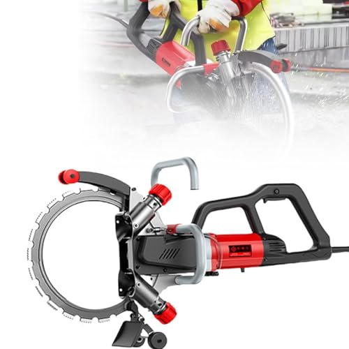 Toroidal Electric Concrete Saw, 8800W/9500W Portable Concrete Cutting Saw, 270mm Cut Depth, 3000RPM, Ring Saw Wall Cutting Machine for Stone, Metal, Marble,9500W