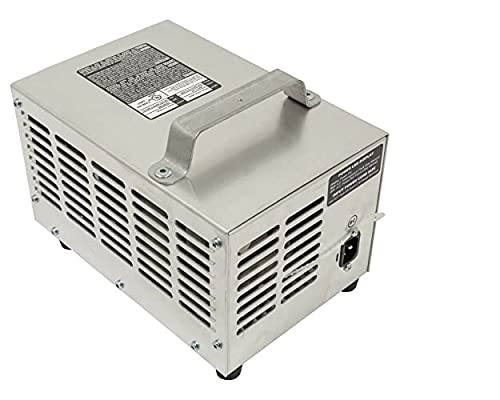 Revenge Golf Cart Parts & Accessories 48volt 17amp Golf Cart Battery Charger with EZ-Go RXV Connector Silver