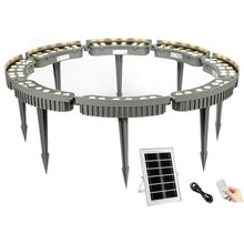 QICBYING Solar LED Tree Ring Lights, Outdoor Landscape Spotlight, Tree Hug Spotlight, IP65 Weatherproof Solar Powered Garden Lighting, for Palm, Orchard Trees, Yard Lighting(Red Light,96W)