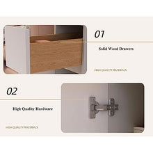 Couch End Table Narrow Nightstand with Charging Station, End Table, Side Table with Drawer and Storage Cabinet , Bedside Narrow Accent Tables for Living Room Bedroom Couch Office Corner Tables For Liv