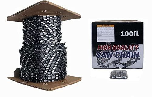 100ft Roll Chainsaw Chain 3/8 Low Profile .050 Gauge Full Chisel