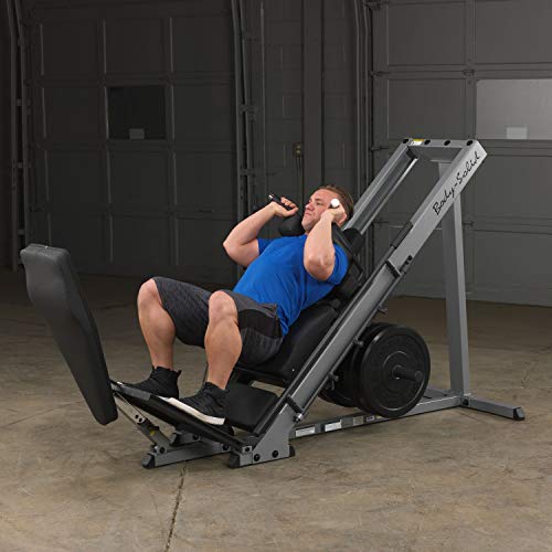 Body-Solid Leg Press/Hack Squat Machine (GLPH1100) Silver/Black