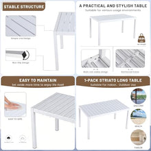 Trygoal 5-Piece Indoor/Outdoor Bistro Set, Weatherproof Patio Furniture Set with Rectangular Slatted Table & 4 Mesh Chairs, Modern Lounge Chairs with Non-Slip Feet for Balcony, Backyard, Pale Green