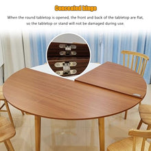 Large Round Foldable Table Top, 47.2-70.9in Diameter Wood Replace Table Top