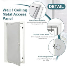 14"x24"/22"x40"/24"x48" Inspection Panel White Attic Access Door Wall Hatch｜Service Shaft Door for Conceals Pipes Wires Meters Fuse Box Cover(24x48in/61x122cm)
