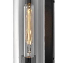 Hinkley Pearson Small Outdoor Single Light Wall Sconce, Textured Black