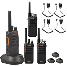 Motorola Solutions Mag One BPR50dX Two-Way Portable Radio UHF 4-Watt 64 Channel + Remote Speaker Mic (4-Pack)