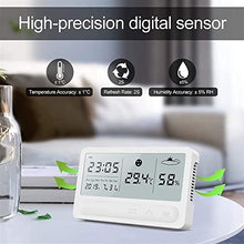 JDXQBLD Weather Stations Wireless Indoor Outdoor Thermometer Temperature and Humidity Monitor Wireless Weather Station Clock Temperature Thermometer with LCD Display