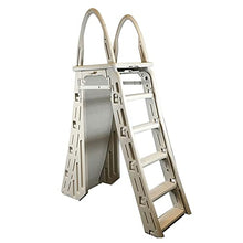 Confer Plastics 7200 Adjustable A-Frame Safety Ladder Steps with Roll-Guard for Above Ground Pools & Hydrotools by Swimline 9" x 24" Ladder Mat