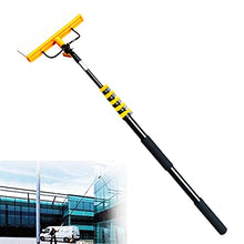 FENOKD Solar Cleaning Roller Brush,Extendable Window Cleaning Pole Kit - 4.8M Brush for Solar Panels, Pool, Walls, Tiles & Floors - Versatile Water Hose Cleaner for Effortless I,6m