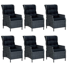 AJSEOYBS Outdoor Patio Set,Outdoor Garden Furniture,7 Piece Patio Dining Set Dark Gray,for Deck, Patio, Garden, Poolside, Backyard