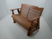 Kilmer Creek Rustic Finished 4 Foot Cedar Porch Glider, Amish Crafted
