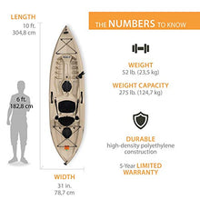 Lifetime Muskie Angler Sit-On-Top Kayak Tan