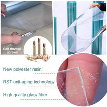 KOOEIN Polycarbonate Solid Sheet-Translucent Roof Panel,Greenhouse Sheets Cover,Cold Framing Cladding Panels,Rainproof/Uv-Protected/Insulation Plastic Roofing Panel,Impact Resistant,W×L-1.5x8m