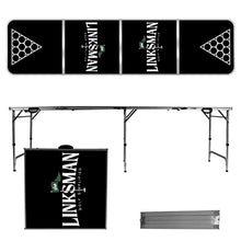 Uberpong Custom Drink Pong Table, Laminated Surface, Adjustable Legs, 2x8 Feet, Multicolor