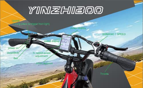 YinZhiBoo Electric Bike for Adults 750W BAFANG Motor Ebike Green