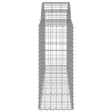 Arched Gabion Baskets 4 pcs Galvanized Iron Plant Pots Self-Watering Indoor Outdoor Gardening White Black
