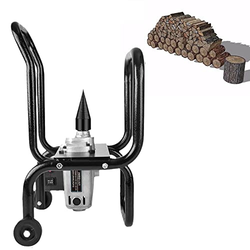 STMKB Electric Wood Splitter, Fully Automatic Household Firewood Splitting Tool, Easy to Carry, Powerful, Wood Ignition Wood Splitter with Grindstone for Fireplaces and Fire Pits