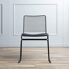 Iron Chair Dining Chair Armchair Office Chair Balcony Outdoor Home Studio Kitchen Breakfast Bar Stool Black/White (Color : Black) Colour:White (Color : White)