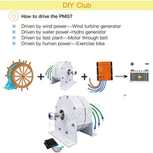 AISINILALAO 48V,Low Speed 2000W 24V 48V Gearless Permanent Magnet Generator,110V/220V Low Speed AC Alternator Generators with Base Use for Wind Turbine