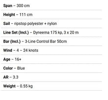 HQ Kites and Designs Rush V Pro 350 R2F Kite Orange/White
