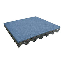 Rubber-Cal Eco-Safety Interlocking Playground Tiles 20 Pack 55 Sq.Ft. Blue