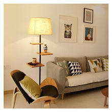 Vertical Lamps Floor Lamp with Remote, with Shelves, Standing with 3 Color Temperature Tall for Bedroom Living Room