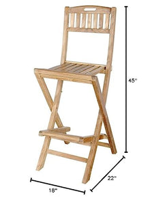 Anderson Teak Altavista Folding Bar Chair