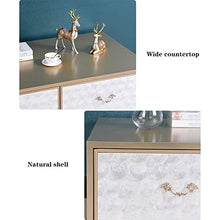 Living Room Table Modern Creative Coffee Table for Living Room with Shell Decoration and Exquisite Handle, Elegant Rectangular Coffee Table Sofa Table with Storage Space Outdoor Side Table (Color : 1