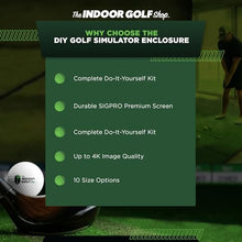 The Indoor Golf Shop DIY Golf Simulator Enclosure 9x12 - Black