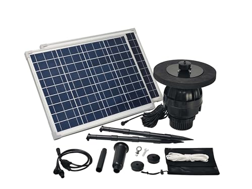 100W Floating Solar Pond Fountain Pump Kit for Ponds Deeper Than 3 Feet and At Least 10 Feet Wide