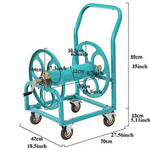 Hose Pipe Holder Hose Reel Cart, Hose Reel Cart with Wheels Heavy Duty, Industrial Hose Reels for Outside, Large Capacity Hose Holder, Hose Guide Installed Hose Pipe Hanger ( Size : For 1/2inch Hose )