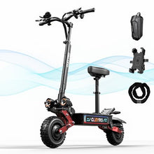 Cleytro Adult Electric Scooter 6000W 60V 50MPH 60 Miles Range Black